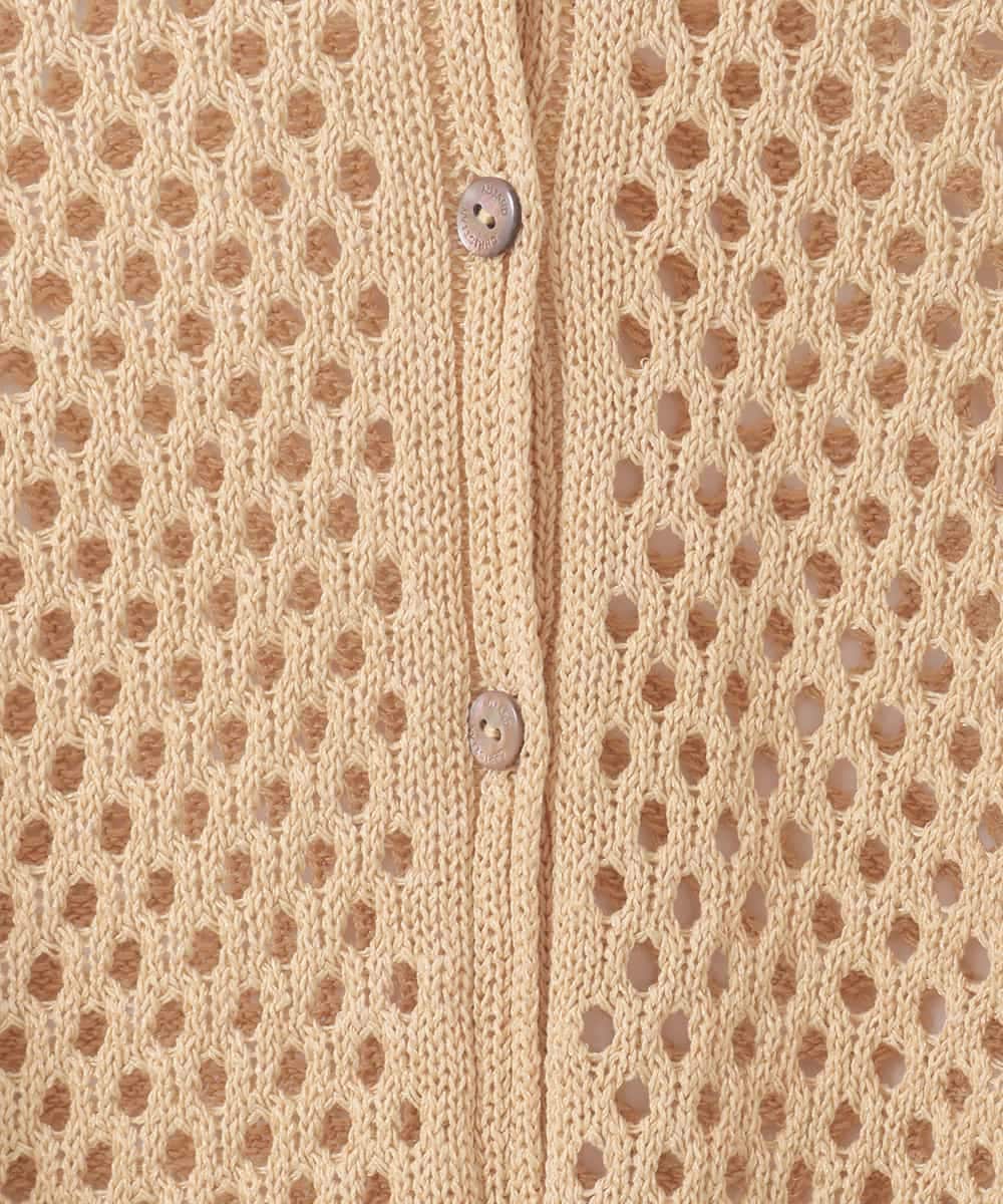 PJSGD22360 CHRISTIAN AUJARD Lサイズ(クリスチャン・オジャール Lサイズ) 【大きいサイズ】リネンライクニットカーディガン マスタード