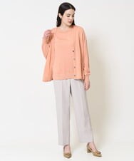 PJSGW03360 CHRISTIAN AUJARD Lサイズ(クリスチャン・オジャール Lサイズ) [冷房対策・アンサンブル対応]ニットカーディガン コーラル