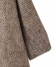 PJUAD30820 CHRISTIAN AUJARD Lサイズ(クリスチャン・オジャール Lサイズ) 【大きいサイズ】シャギーオーバーコート ブラウン