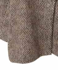 PJUAD30820 CHRISTIAN AUJARD Lサイズ(クリスチャン・オジャール Lサイズ) 【大きいサイズ】シャギーオーバーコート ブラウン