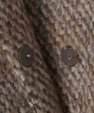 PJUAD30820 CHRISTIAN AUJARD Lサイズ(クリスチャン・オジャール Lサイズ) 【大きいサイズ】シャギーオーバーコート ブラウン