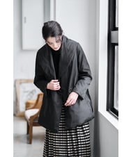 PJVAD43830 CHRISTIAN AUJARD Lサイズ(クリスチャン・オジャール Lサイズ) 【大きいサイズ/暖か･軽い】ミドル丈ダウンコート ブラック