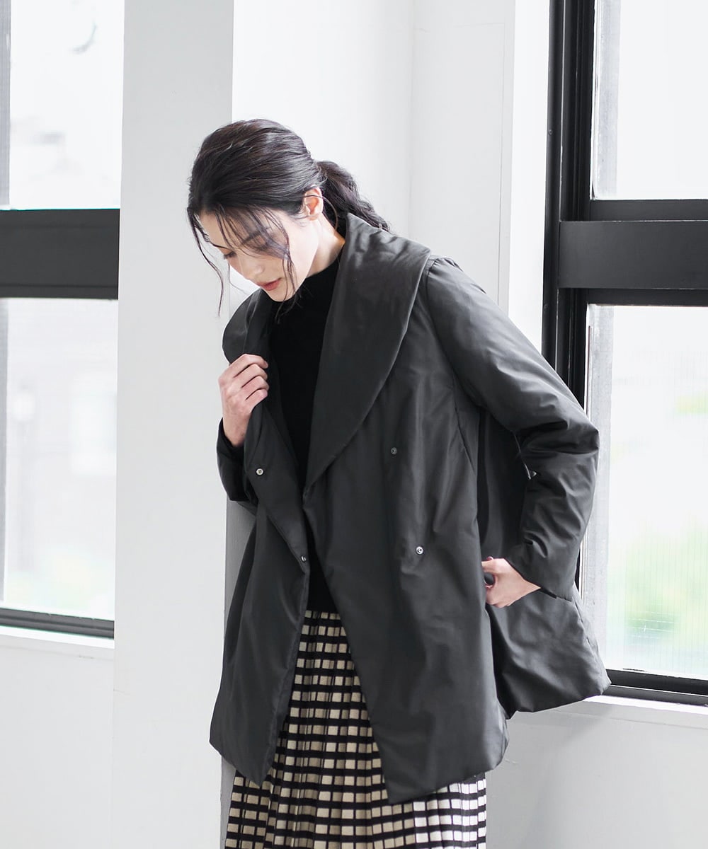 PJVAD43830 CHRISTIAN AUJARD Lサイズ 【大きいサイズ/暖か･軽い】ミドル丈ダウンコート