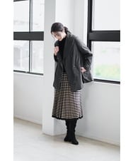 PJVAD43830 CHRISTIAN AUJARD Lサイズ(クリスチャン・オジャール Lサイズ) 【大きいサイズ/暖か･軽い】ミドル丈ダウンコート ブラック