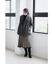 PJVAD43830 CHRISTIAN AUJARD Lサイズ(クリスチャン・オジャール Lサイズ) 【大きいサイズ/暖か･軽い】ミドル丈ダウンコート ブラック