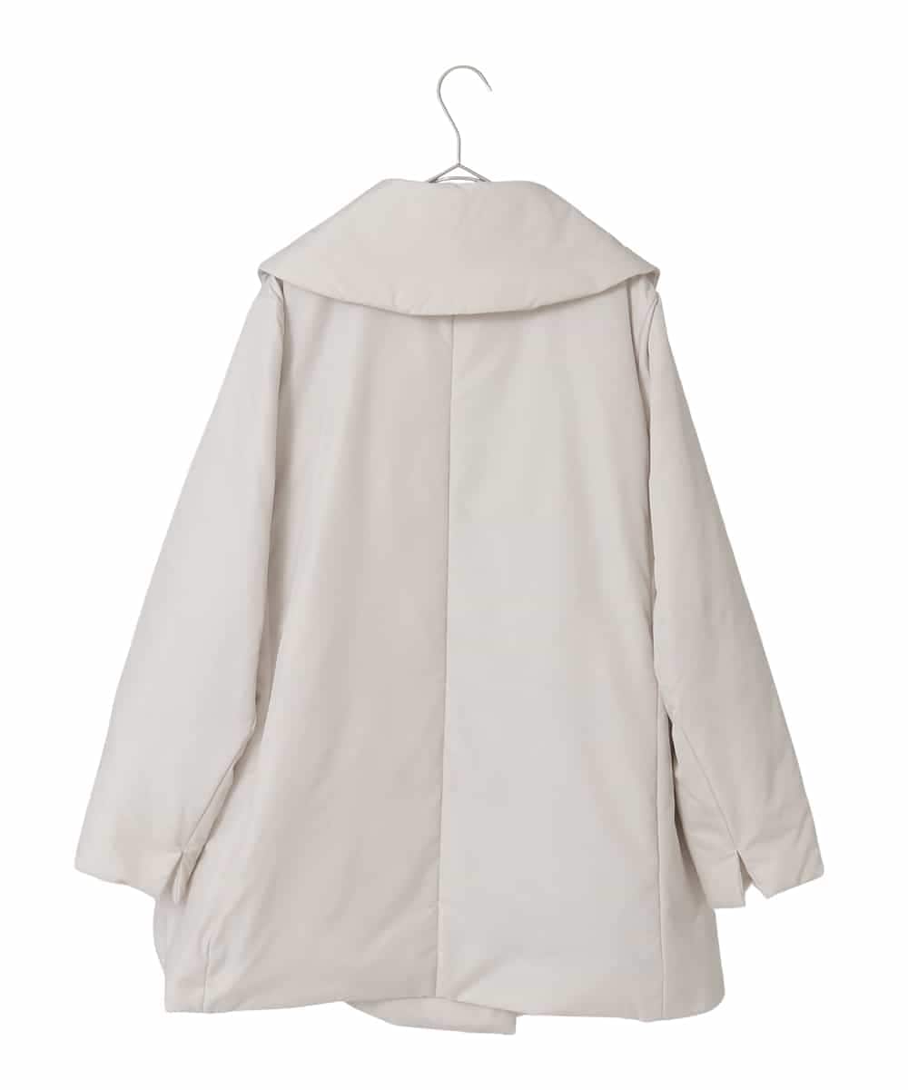 PJVAD43830 CHRISTIAN AUJARD Lサイズ(クリスチャン・オジャール Lサイズ) 【大きいサイズ/暖か･軽い】ミドル丈ダウンコート アイボリー