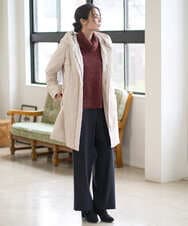 PJVAD44930 CHRISTIAN AUJARD Lサイズ(クリスチャン・オジャール Lサイズ) 【大きいサイズ/暖か･軽い】フーディーダウンコート アイボリー