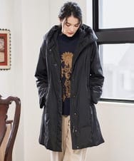 PJVAD44930 CHRISTIAN AUJARD Lサイズ(クリスチャン・オジャール Lサイズ) 【大きいサイズ/暖か･軽い】フーディーダウンコート ブラック