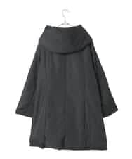 PJVAD44930 CHRISTIAN AUJARD Lサイズ(クリスチャン・オジャール Lサイズ) 【大きいサイズ/暖か･軽い】フーディーダウンコート ブラック