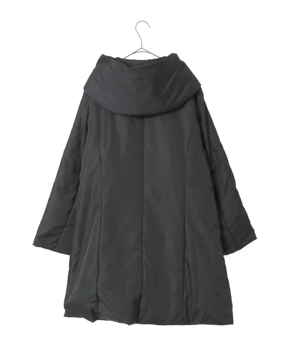 PJVAD44930 CHRISTIAN AUJARD Lサイズ(クリスチャン・オジャール Lサイズ) 【大きいサイズ/暖か･軽い】フーディーダウンコート ブラック