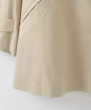 PJVEE04820 CHRISTIAN AUJARD Lサイズ(クリスチャン・オジャール Lサイズ) 【大きいサイズ/ライナー付】デザインハーフコート ベージュ