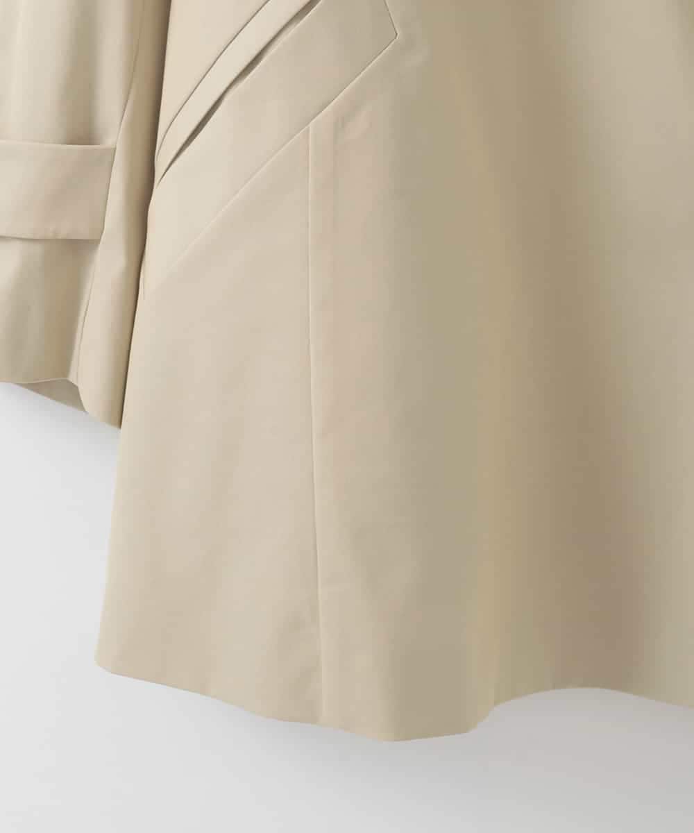 PJVEE04820 CHRISTIAN AUJARD Lサイズ(クリスチャン・オジャール Lサイズ) 【大きいサイズ/ライナー付】デザインハーフコート ベージュ