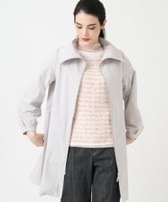 PJVEE16520 CHRISTIAN AUJARD Lサイズ(クリスチャン・オジャール Lサイズ) 【大きいサイズ/シワになりにくい】タフタジップアップコート ライトグレー