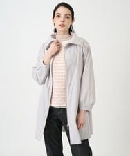 PJVEE16520 CHRISTIAN AUJARD Lサイズ(クリスチャン・オジャール Lサイズ) 【大きいサイズ/シワになりにくい】タフタジップアップコート ライトグレー