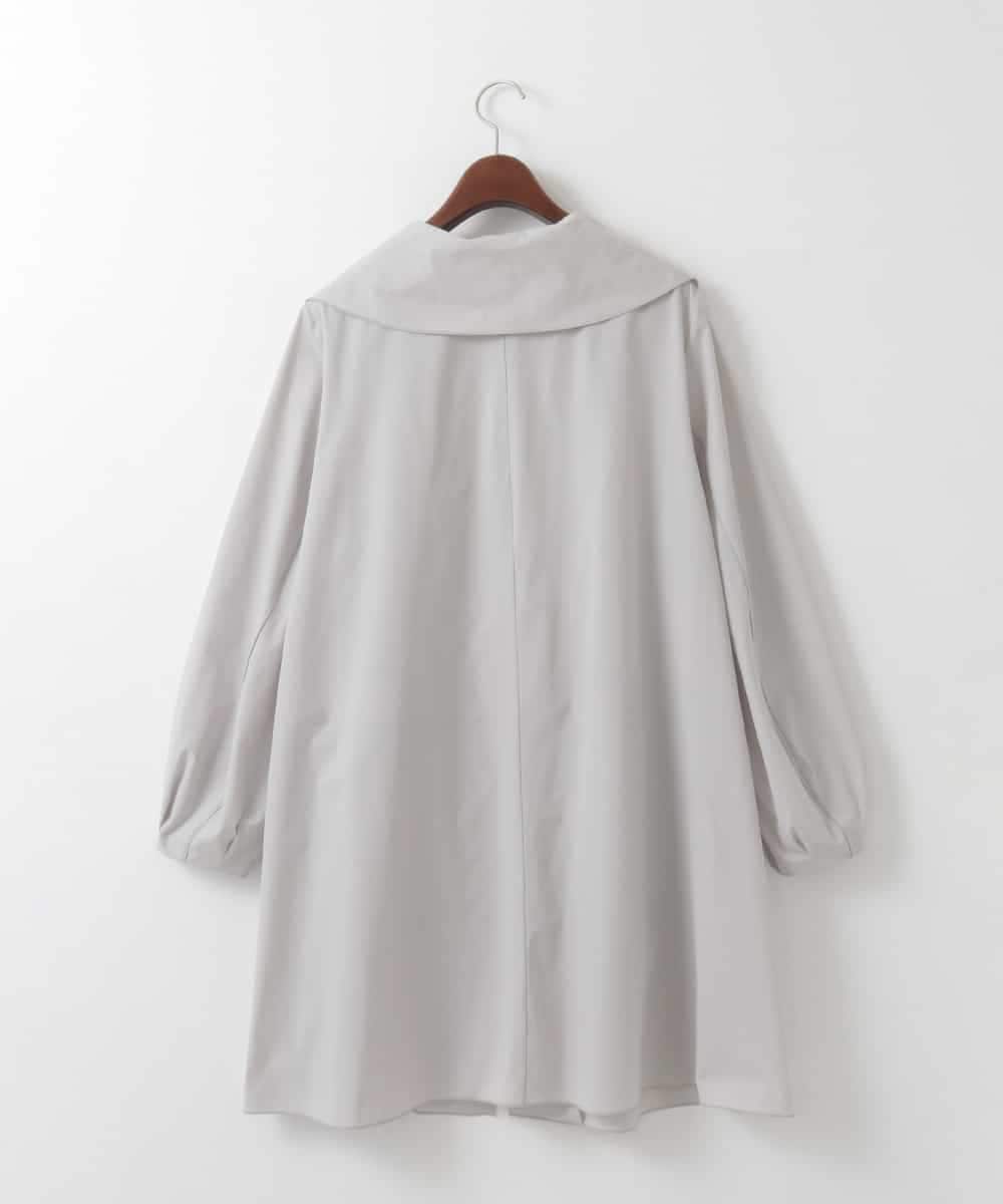 PJVEE16520 CHRISTIAN AUJARD Lサイズ(クリスチャン・オジャール Lサイズ) 【大きいサイズ/シワになりにくい】タフタジップアップコート ライトグレー