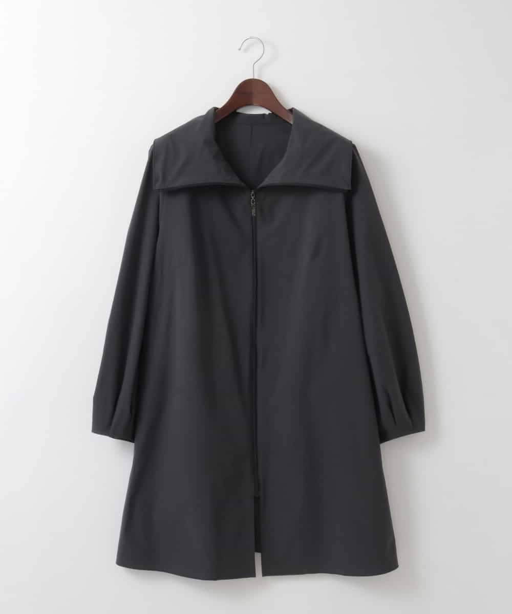 PJVEE16520 CHRISTIAN AUJARD Lサイズ(クリスチャン・オジャール Lサイズ) 【大きいサイズ/シワになりにくい】タフタジップアップコート ダークグレー