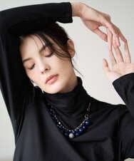 PL2AD05200 CHRISTIAN AUJARD(クリスチャン・オジャール) オーブネックレス ネイビー系