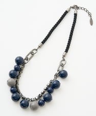 PL2AD05200 CHRISTIAN AUJARD(クリスチャン・オジャール) オーブネックレス ネイビー系