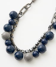 PL2AD05200 CHRISTIAN AUJARD(クリスチャン・オジャール) オーブネックレス ネイビー系