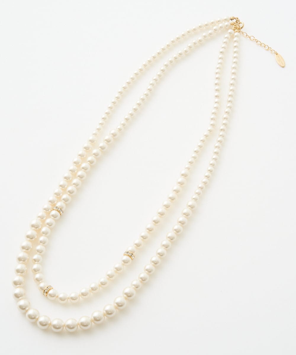 PL2ED10200 CHRISTIAN AUJARD パール2連ネックレス