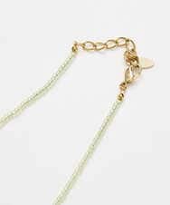 PL2EE01160 CHRISTIAN AUJARD(クリスチャン・オジャール) コットンパールネックレス グリーン×アイボリー系