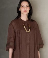 PL2GD21120 CHRISTIAN AUJARD(クリスチャン・オジャール) マーブル＆ウッドネックレス ベージュ