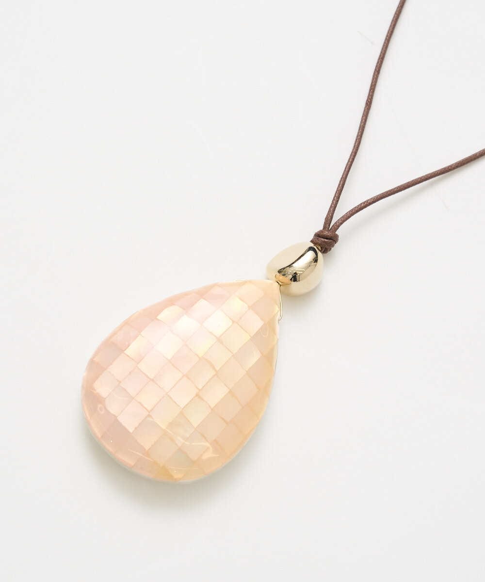 PL2GE02180 CHRISTIAN AUJARD(クリスチャン・オジャール) シェルドロップペンダント ピンク×ホワイト