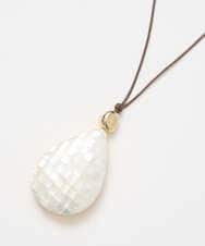 PL2GE02180 CHRISTIAN AUJARD(クリスチャン・オジャール) シェルドロップペンダント ピンク×ホワイト