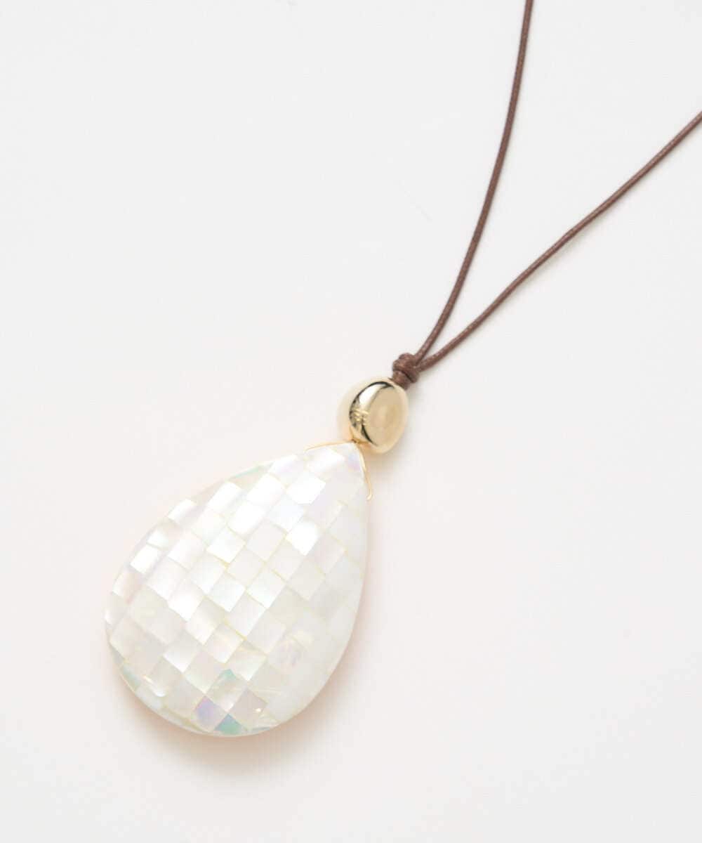 PL2GE02180 CHRISTIAN AUJARD(クリスチャン・オジャール) シェルドロップペンダント ピンク×ホワイト