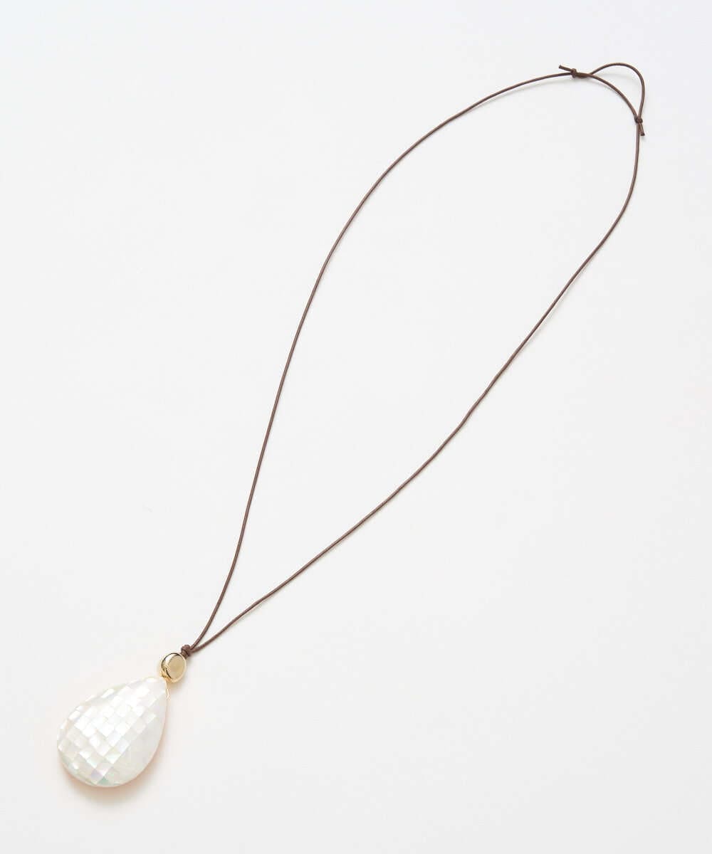 PL2GE02180 CHRISTIAN AUJARD(クリスチャン・オジャール) シェルドロップペンダント ピンク×ホワイト