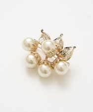 PL2GE04080 CHRISTIAN AUJARD(クリスチャン・オジャール) リーフパールブローチ アイボリー