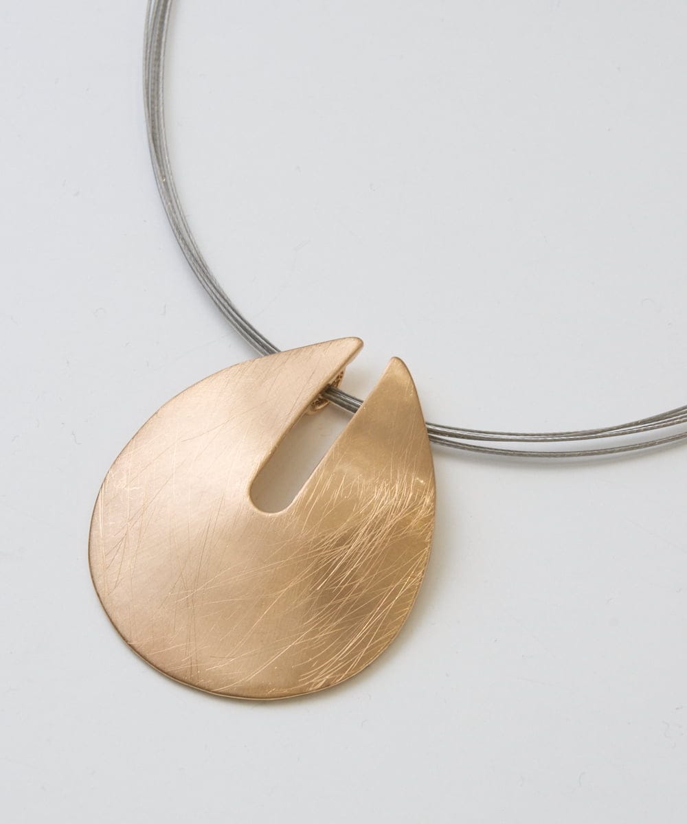 PL2GE07090 CHRISTIAN AUJARD(クリスチャン・オジャール) サティーナパーツネックレス ゴールド