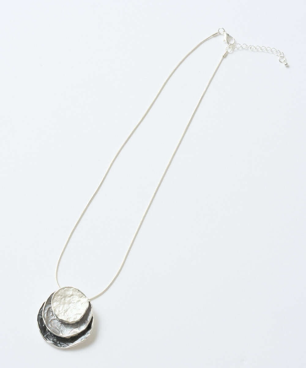 PL2JE01100 CHRISTIAN AUJARD(クリスチャン・オジャール) ティアードサークルネックレス シルバー系