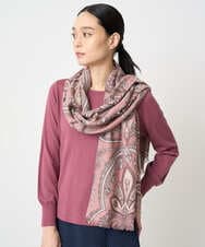 PL3AD03180 CHRISTIAN AUJARD(クリスチャン・オジャール) ペイズリープリントストール ピンク系