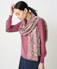 PL3AD03180 CHRISTIAN AUJARD(クリスチャン・オジャール) ペイズリープリントストール ピンク系