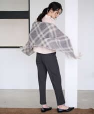 PL3AD08130 CHRISTIAN AUJARD(クリスチャン・オジャール) エアリーバイアスチェックストール ライトグレー