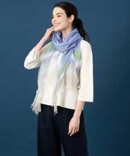 PL3GD12230 CHRISTIAN AUJARD(クリスチャン・オジャール) グラデーションコットンストール ブルー