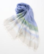 PL3GD12230 CHRISTIAN AUJARD(クリスチャン・オジャール) グラデーションコットンストール ブルー