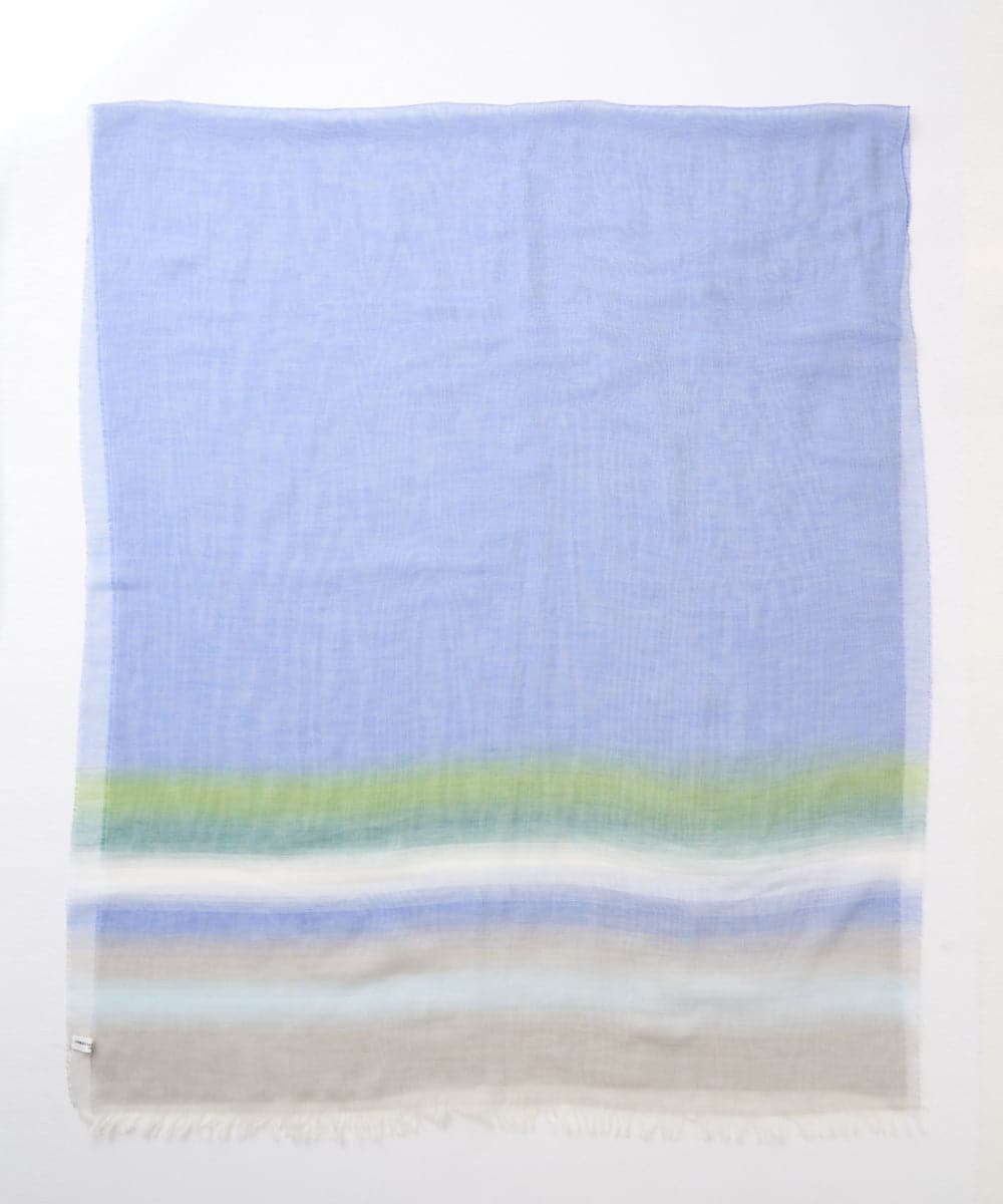 PL3GD12230 CHRISTIAN AUJARD(クリスチャン・オジャール) グラデーションコットンストール ブルー