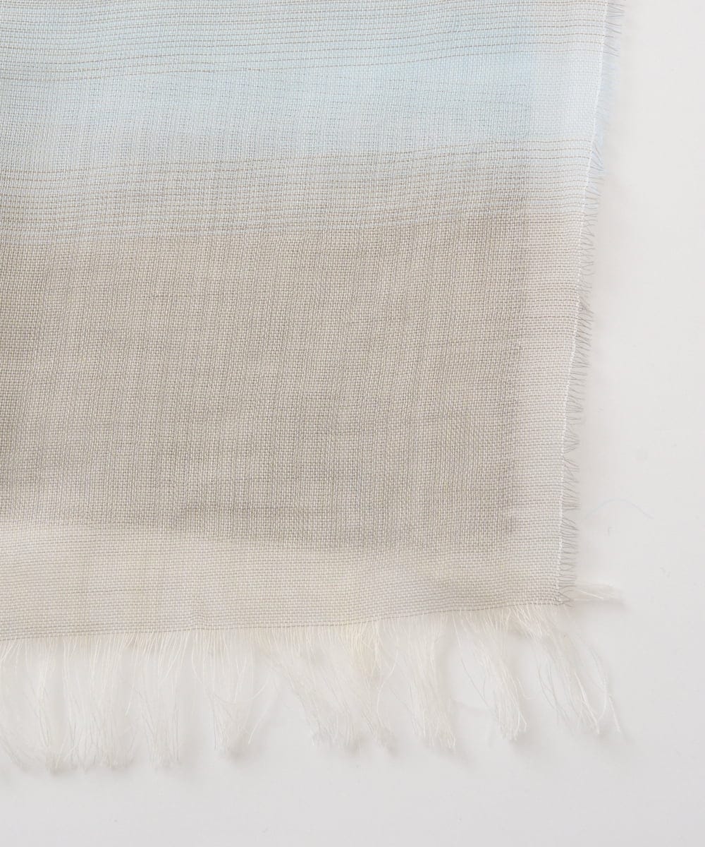 PL3GD12230 CHRISTIAN AUJARD(クリスチャン・オジャール) グラデーションコットンストール ブルー