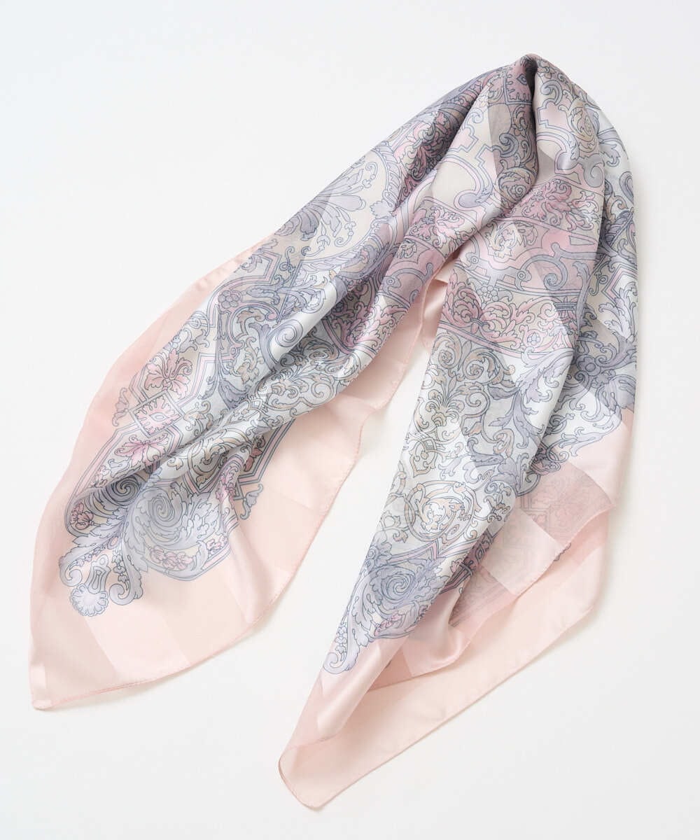 PL3GE06100 CHRISTIAN AUJARD(クリスチャン・オジャール) シャドーストライプスカーフ ピンク