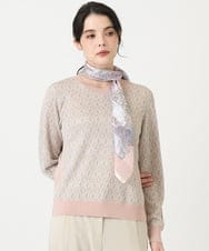 PL3GE06100 CHRISTIAN AUJARD(クリスチャン・オジャール) シャドーストライプスカーフ ピンク