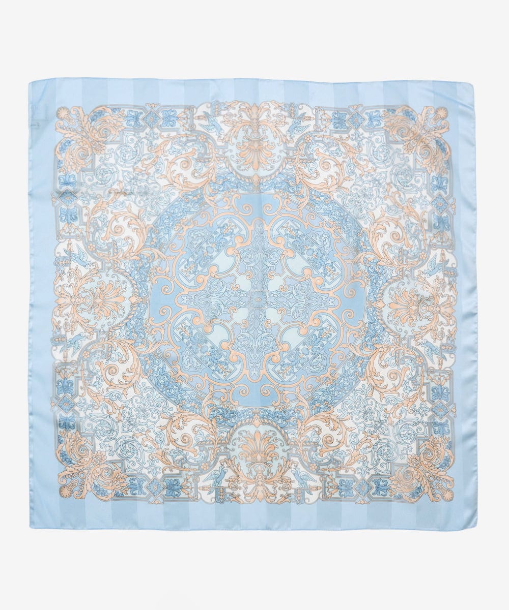 PL3GE06100 CHRISTIAN AUJARD(クリスチャン・オジャール) シャドーストライプスカーフ ライトブルー