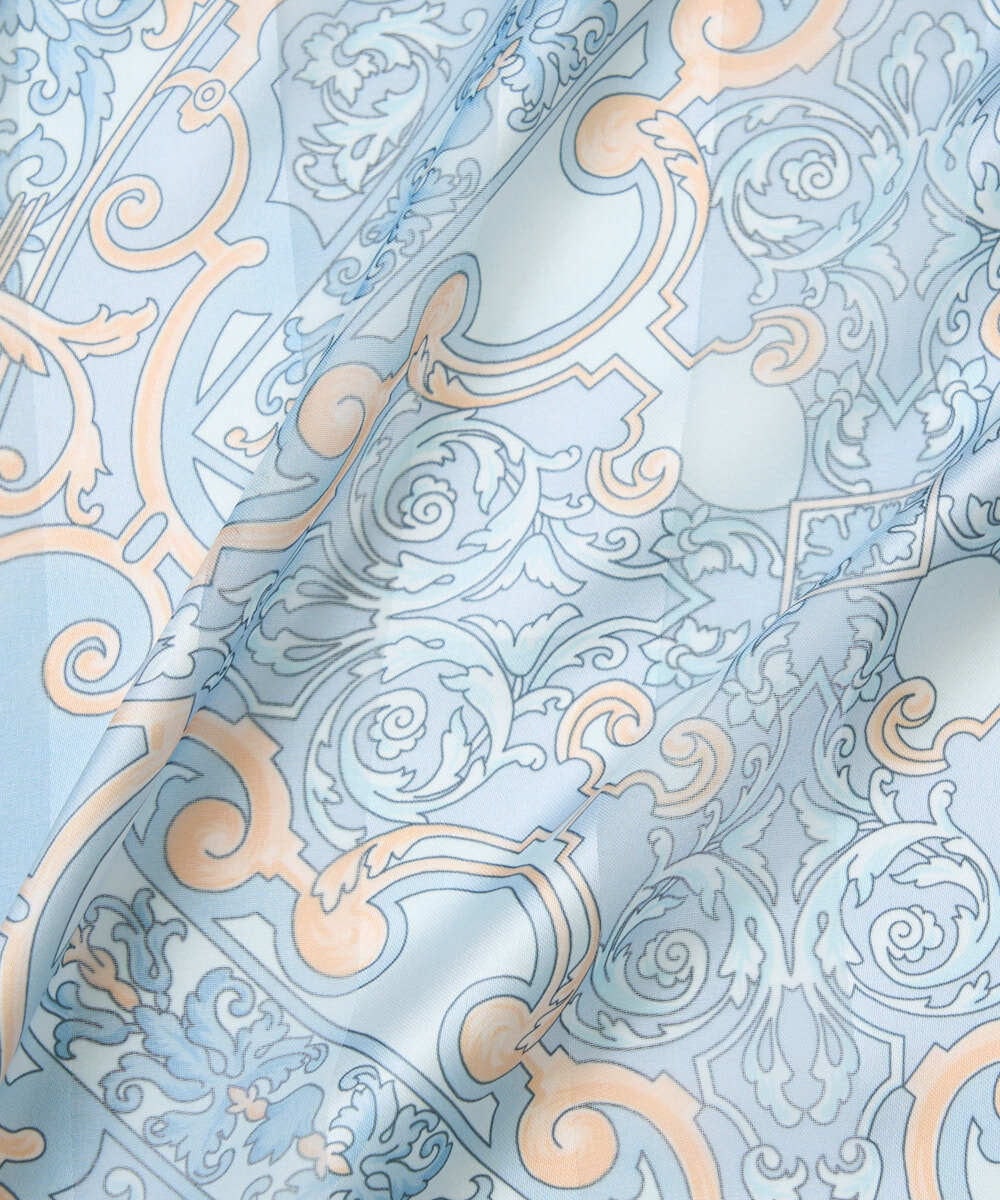 PL3GE06100 CHRISTIAN AUJARD(クリスチャン・オジャール) シャドーストライプスカーフ ライトブルー