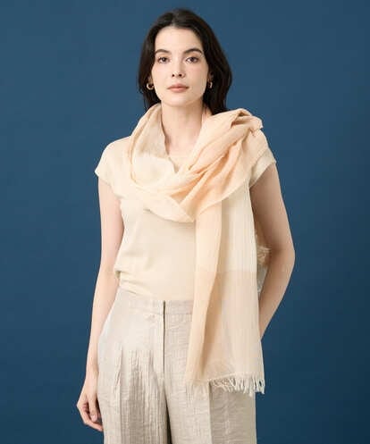 PL3GE08180  コットンブロックチェックストール