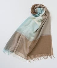 PL3GE08180 CHRISTIAN AUJARD(クリスチャン・オジャール) コットンブロックチェックストール ライトブルー