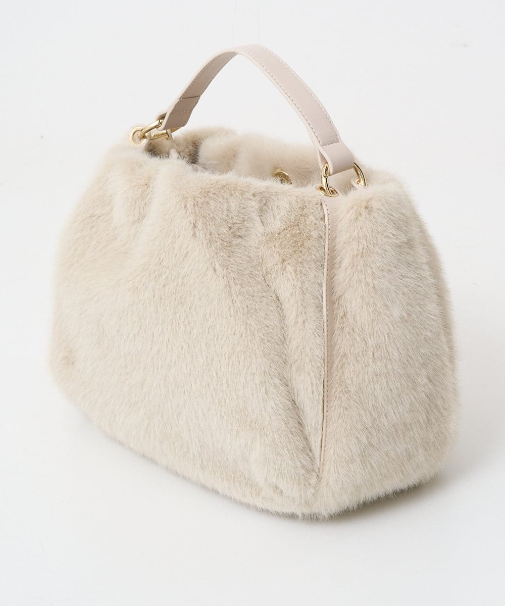 PL5AD09360 CHRISTIAN AUJARD(クリスチャン・オジャール) [2WAYタイプ]エコファーバック アイボリー