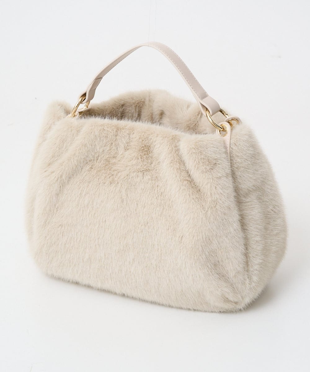 PL5AD09360 CHRISTIAN AUJARD(クリスチャン・オジャール) [2WAYタイプ]エコファーバック アイボリー