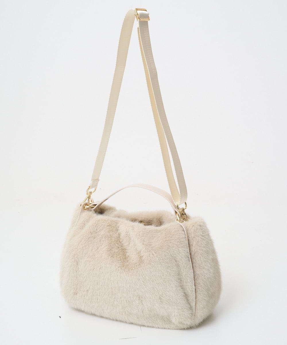 PL5AD09360 CHRISTIAN AUJARD(クリスチャン・オジャール) [2WAYタイプ]エコファーバック アイボリー