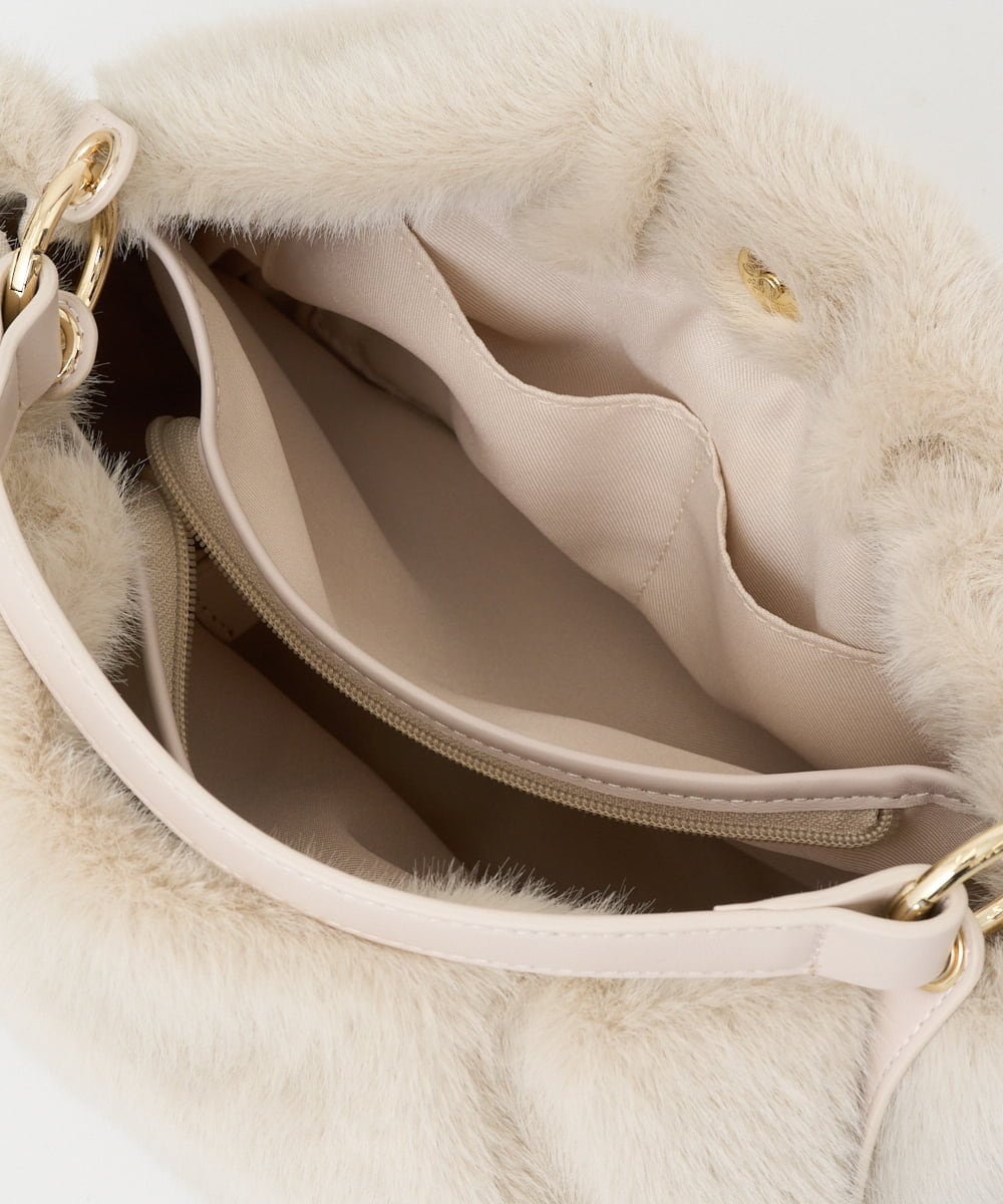 PL5AD09360 CHRISTIAN AUJARD(クリスチャン・オジャール) [2WAYタイプ]エコファーバック アイボリー